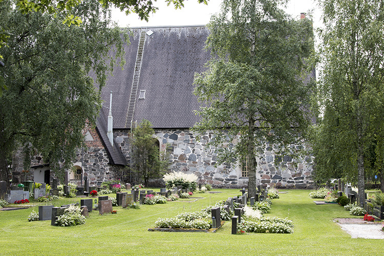 Lammin seurakunnan Lammin kirkko ulkoa